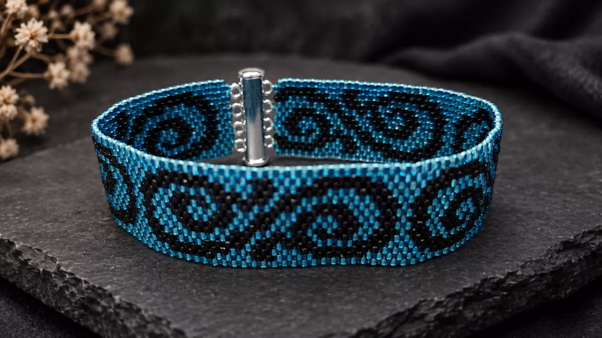 ARABIC STYLE 2 - Aquamarínovočerná