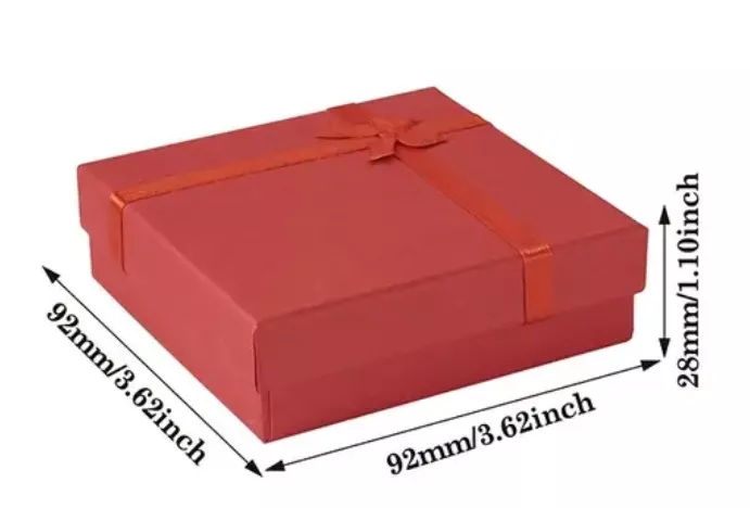 Krabička čtvercová - červená